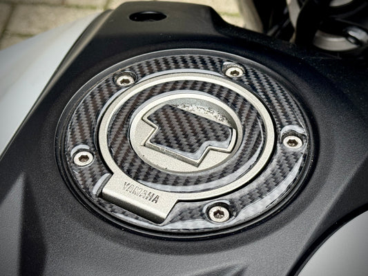 Tankdop sticker Carbon YAMAHA